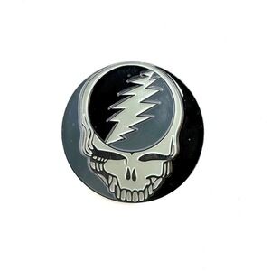Grateful‎ Dead Steal Your Face Grey Black Enamel Pin